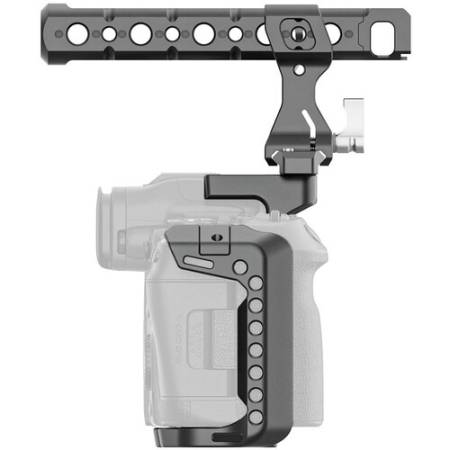8Sinn Camera Cage for Canon EOS R5 Mark II + Top Handle Pro V2 - klatka operatorska z uchwytem górnym do Canon EOS R5 Mark II_Klatka z uchwytem z boku / Przykład użycia_2